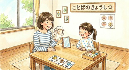 指導中にふざけて見える時も、
ことばを育てる大事なサイン